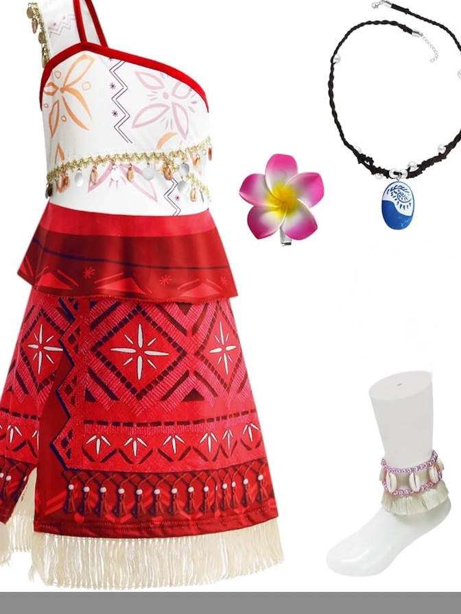 Princess Dress Up Costume For Girls Fancy Ocean Adventure Costumes